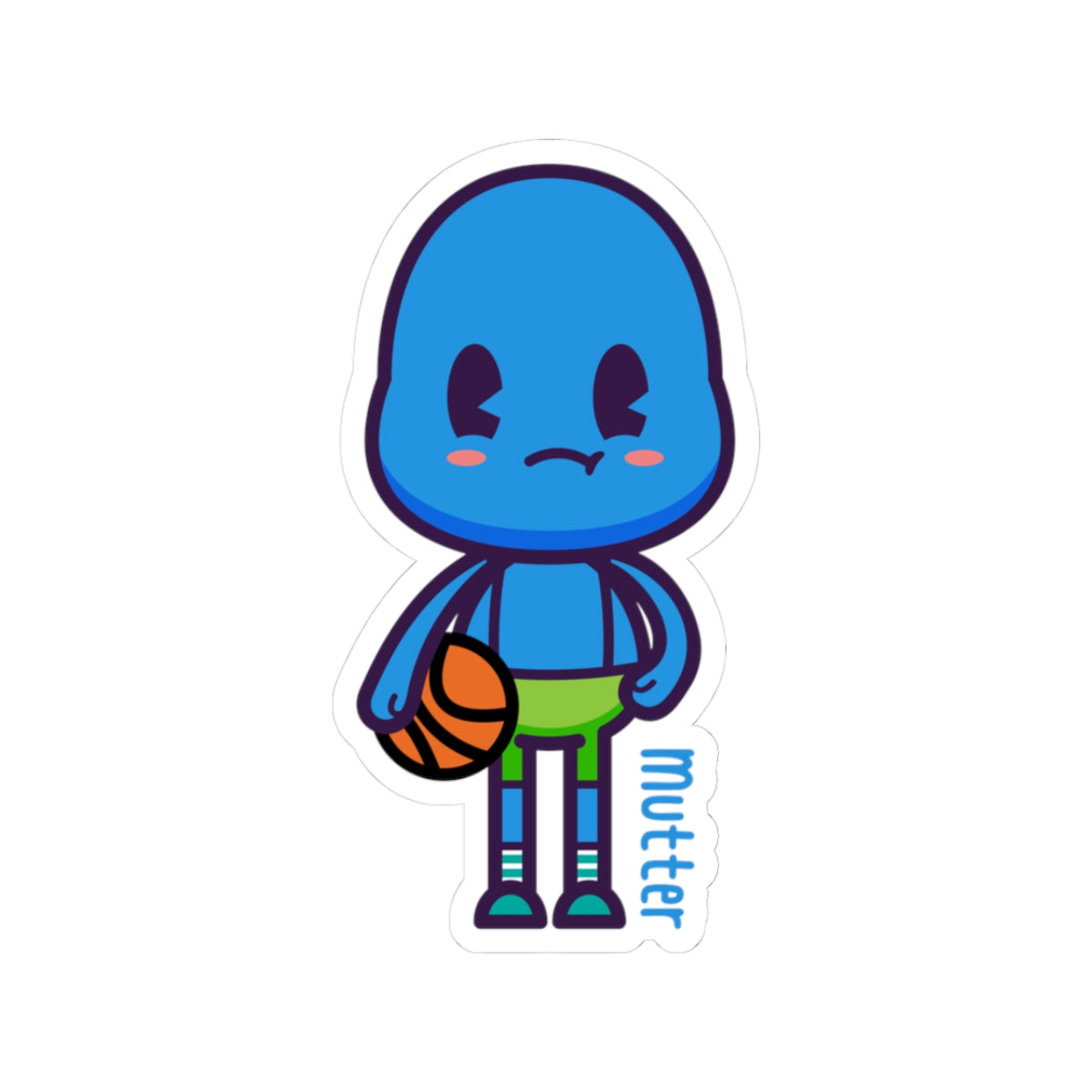 Character Sticker: Mutter Plays Basketball
