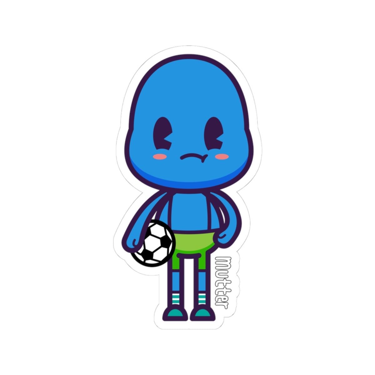 Character Sticker: Mutter Plays Soccer