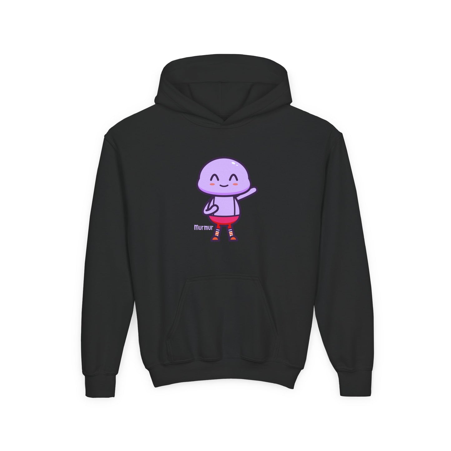 Murmur Waving Hello Youth Hoodie – Fun Character Sweatshirt for Kids