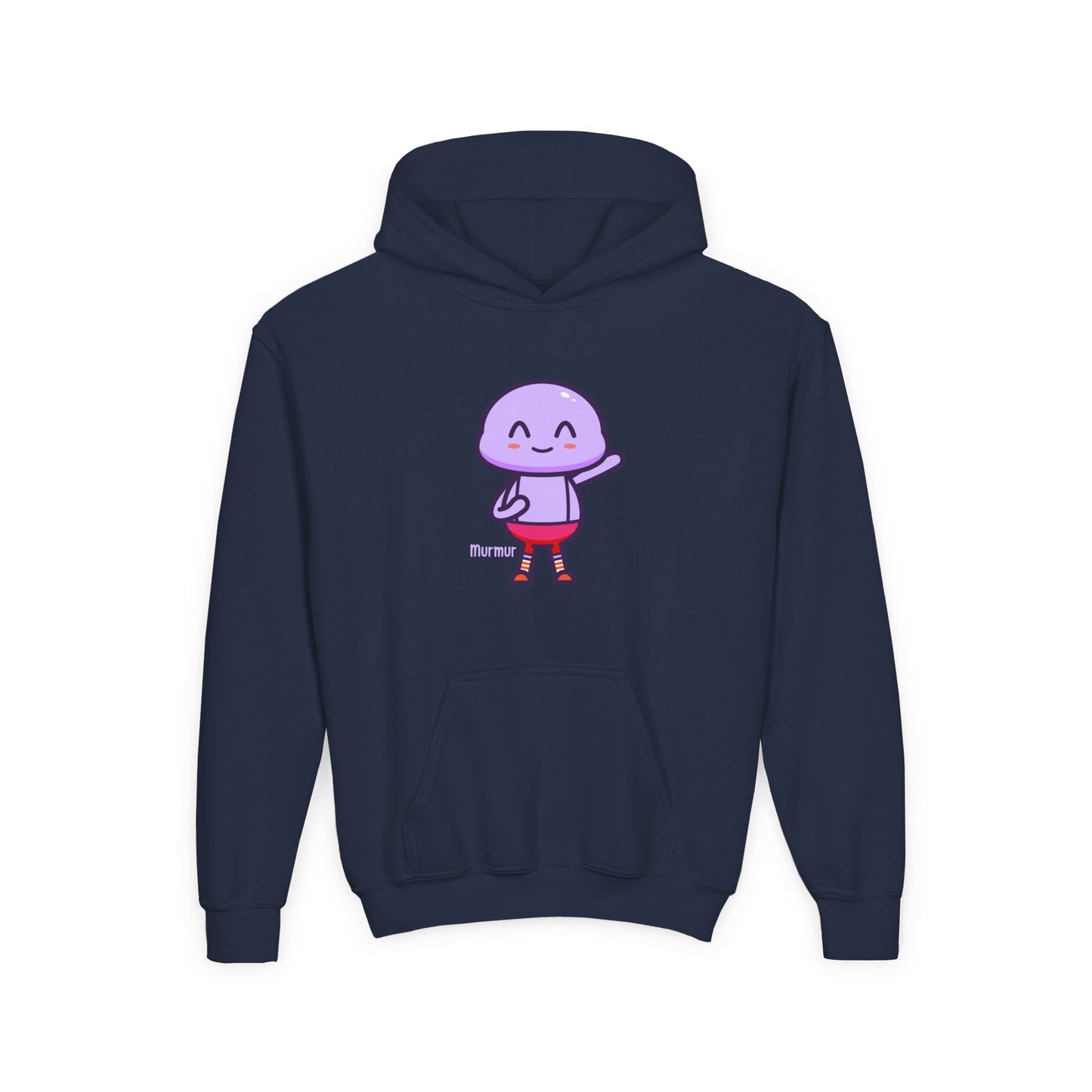 Murmur Waving Hello Youth Hoodie – Fun Character Sweatshirt for Kids