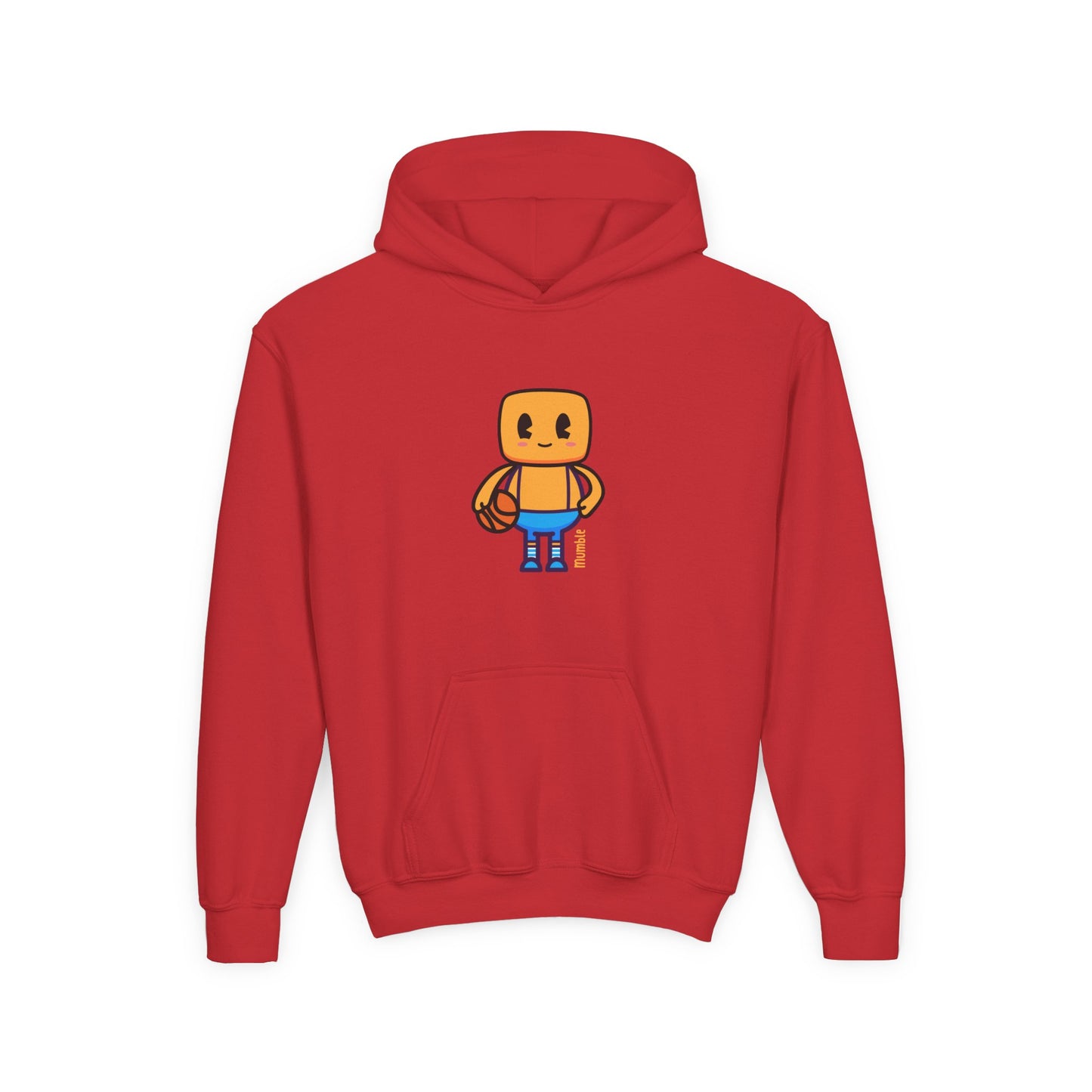 Mumble Shoots Hoops Youth Hoodie – Fun Character Sports Sweatshirt for Basketball Kids