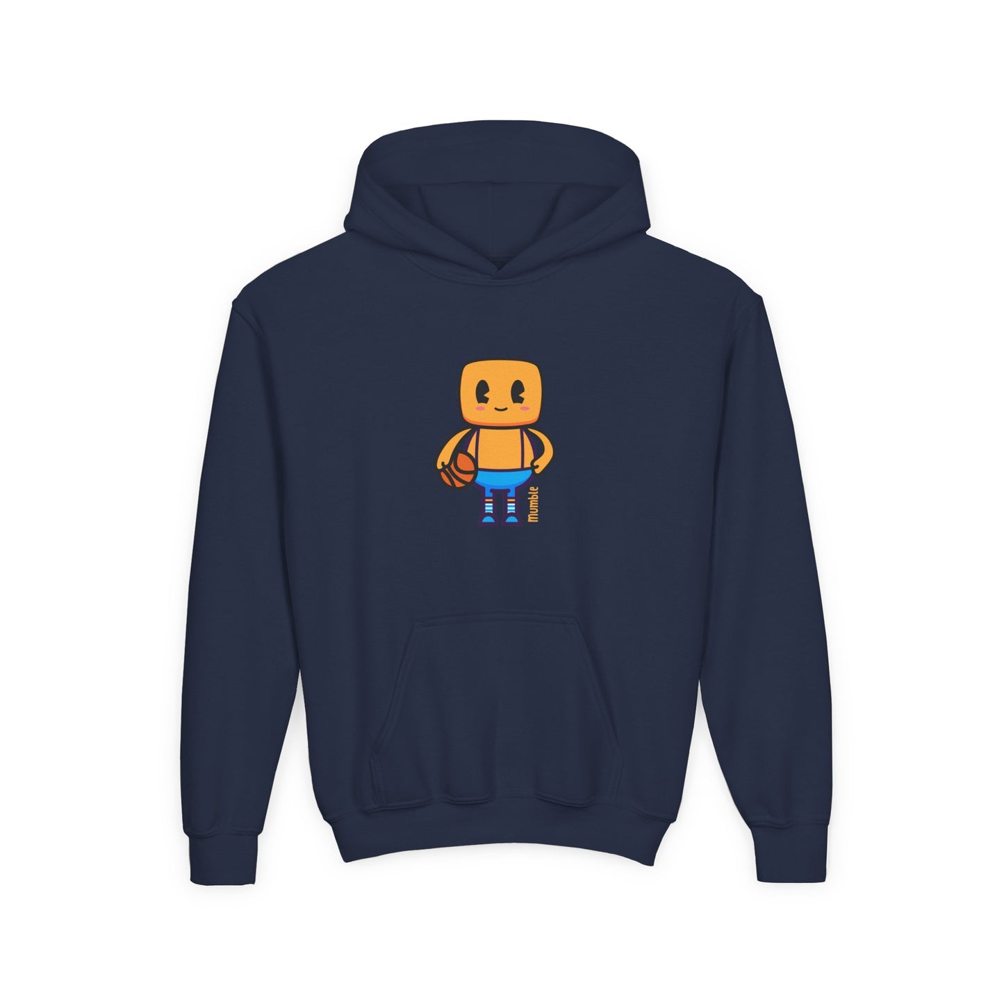 Mumble Shoots Hoops Youth Hoodie – Fun Character Sports Sweatshirt for Basketball Kids