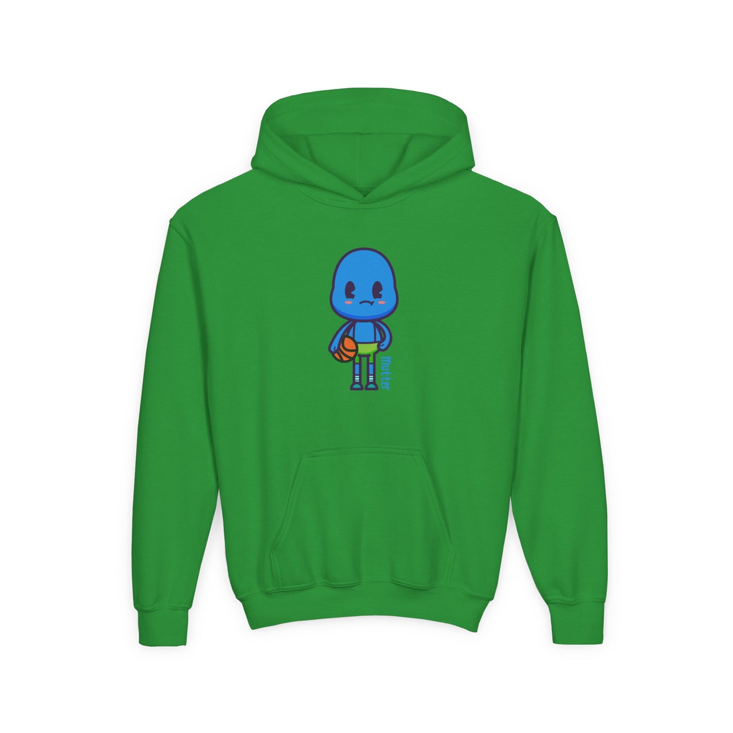 Mutter Shoots Hoops Youth Hoodie – Fun Character Sports Sweatshirt for Basketball Kids