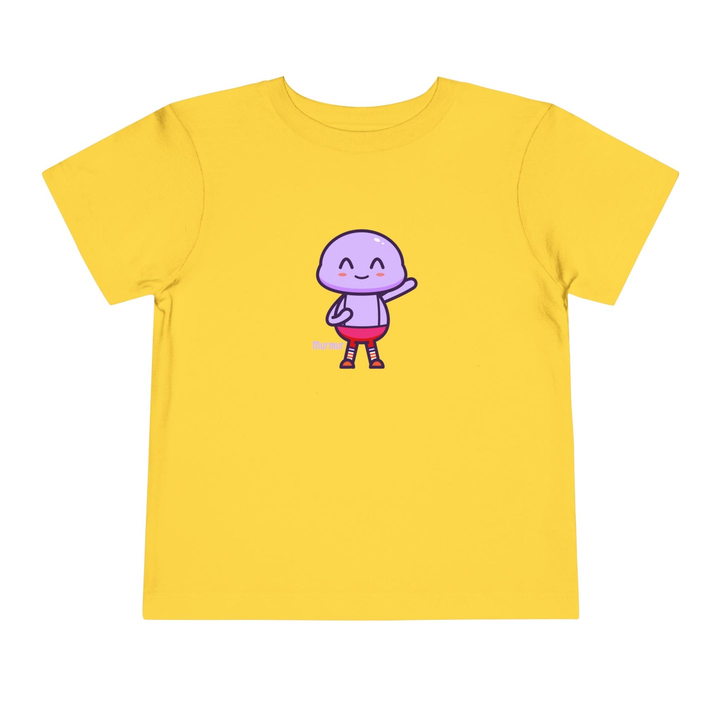 Murmur Waving Hello Toddler Tee - Cute Character Design for Kids