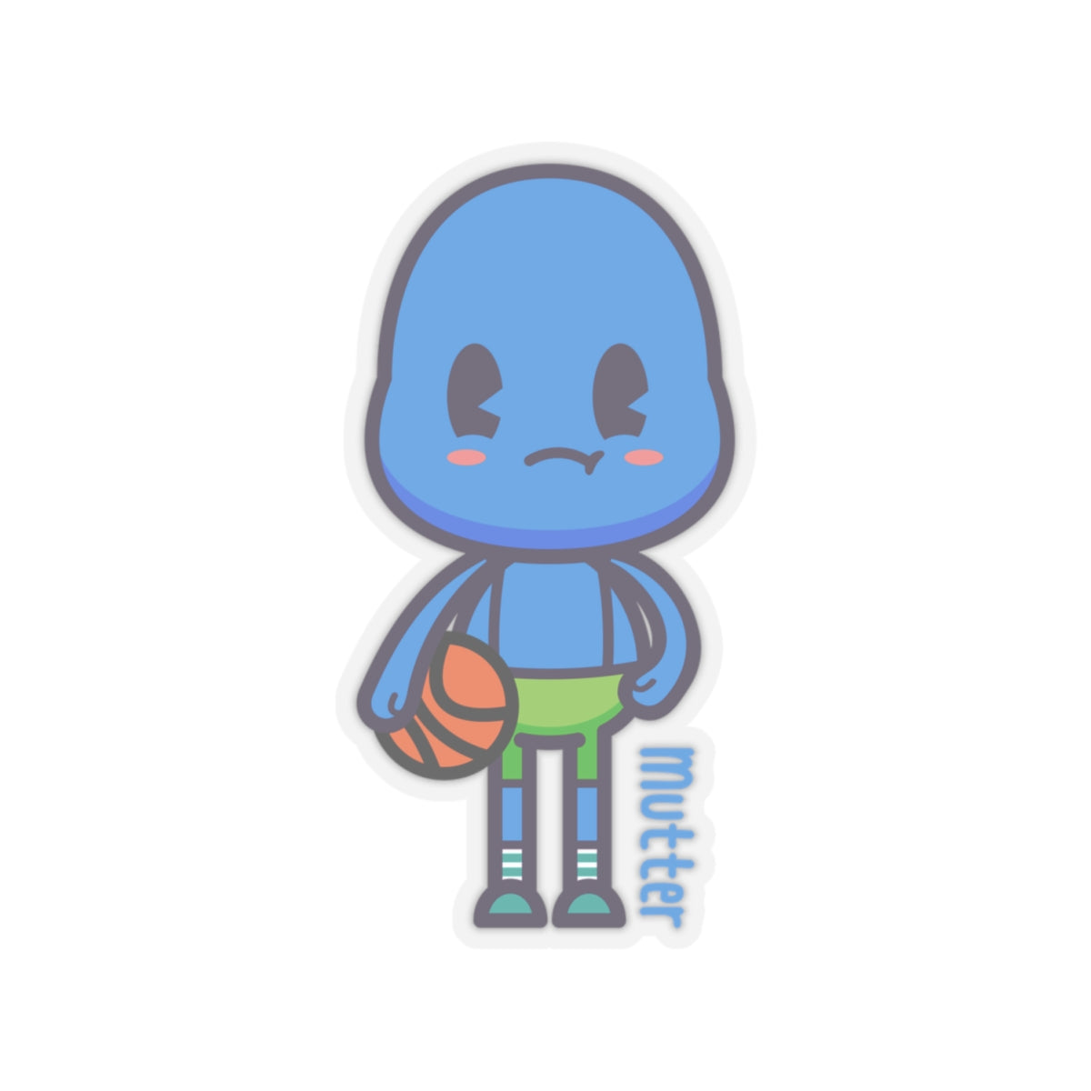 Character Sticker: Mutter Plays Basketball