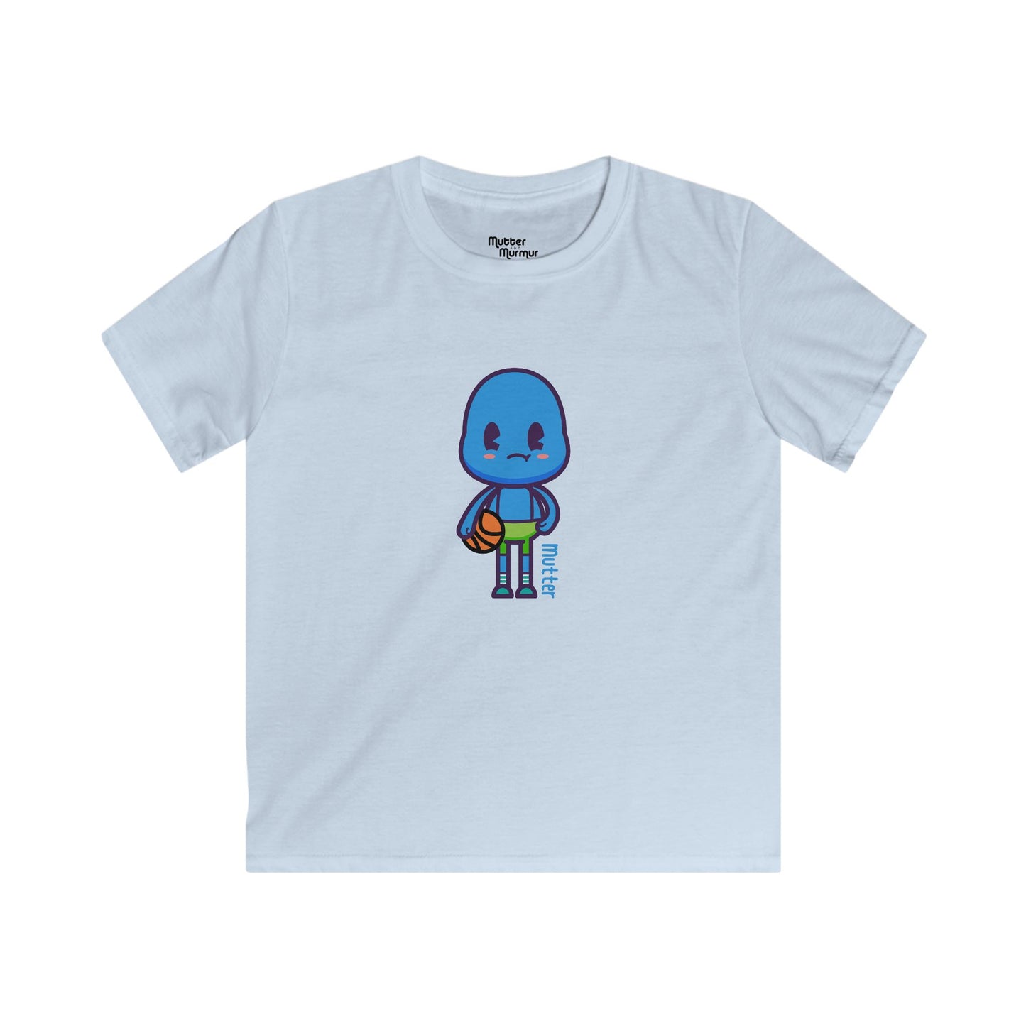 Mutter “Hoops” Youth Tee – Basketball Game Time Kids Shirt