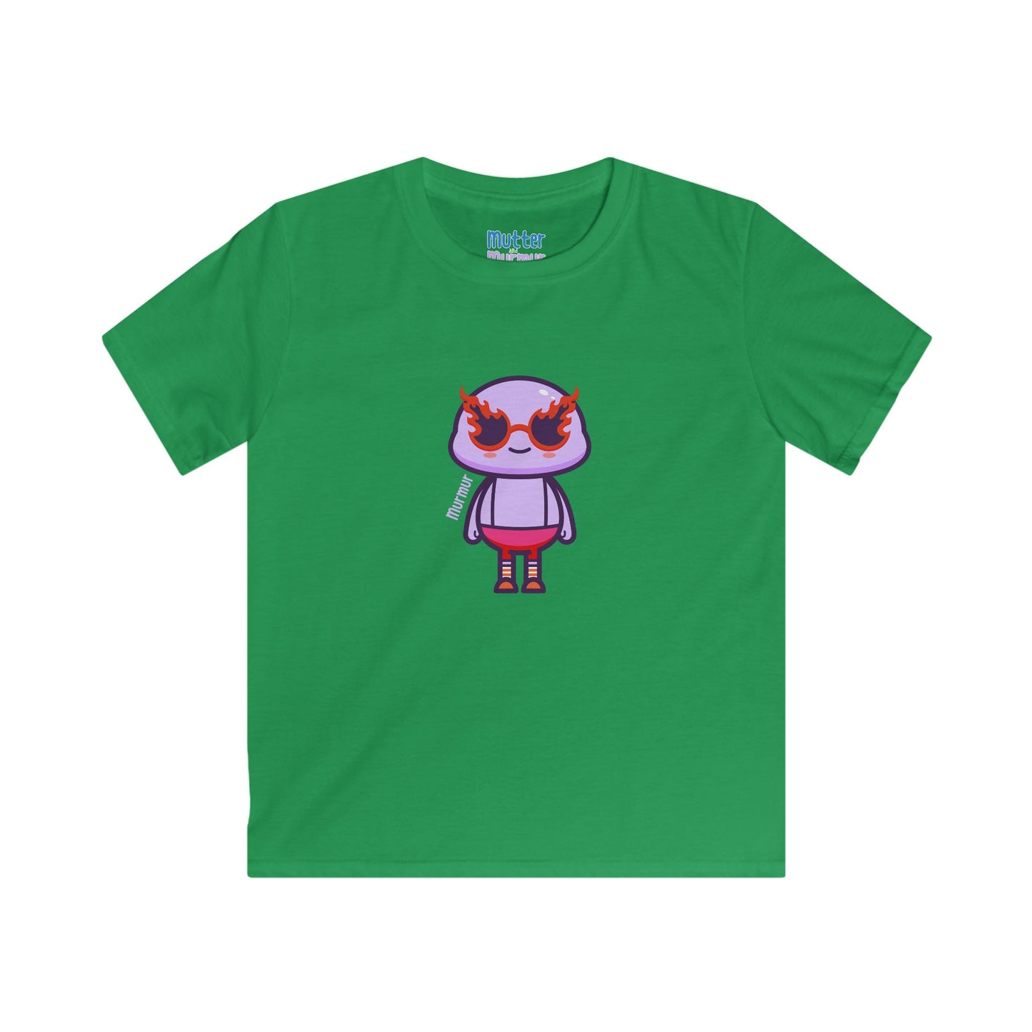 Murmur "Fired Up" Youth Tee – Fun Character Kid T-Shirt