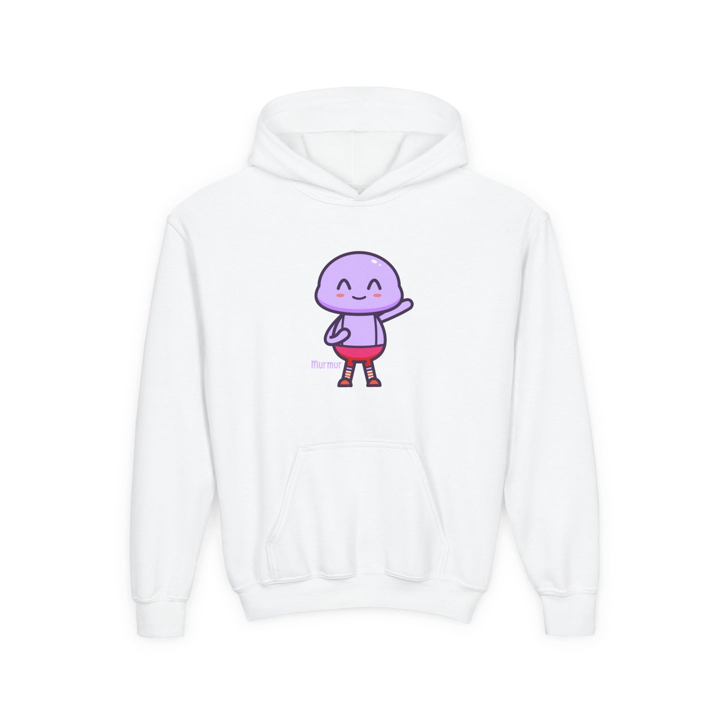 Murmur Waving Hello Youth Hoodie – Fun Character Sweatshirt for Kids