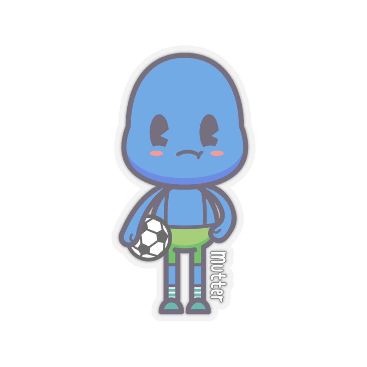 Character Sticker: Mutter Plays Soccer