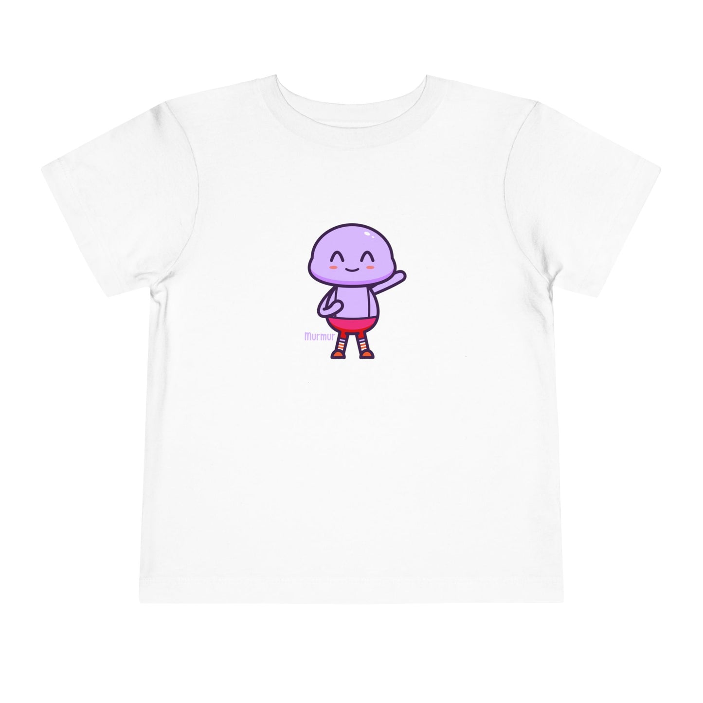 Murmur Waving Hello Toddler Tee - Cute Character Design for Kids