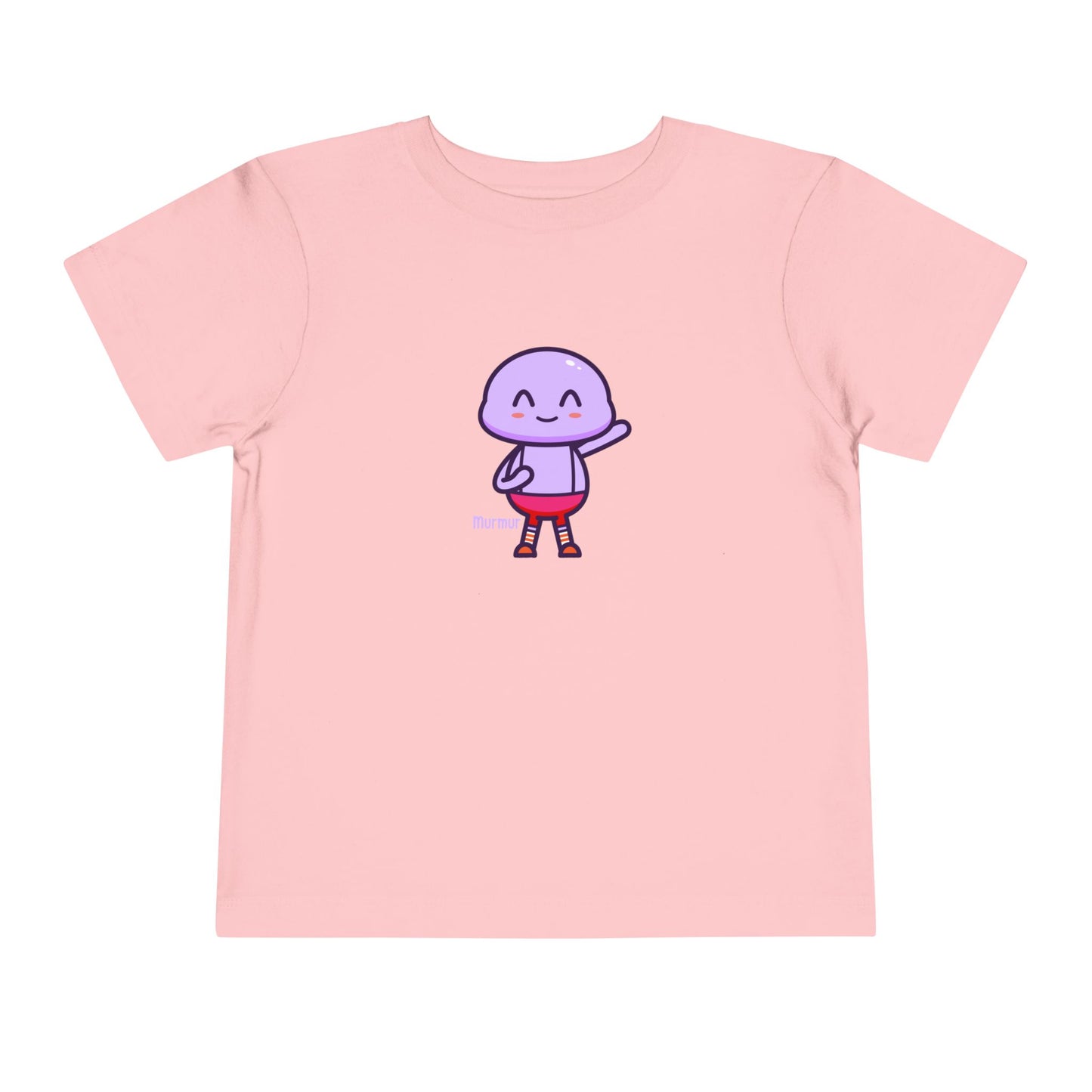 Murmur Waving Hello Toddler Tee - Cute Character Design for Kids