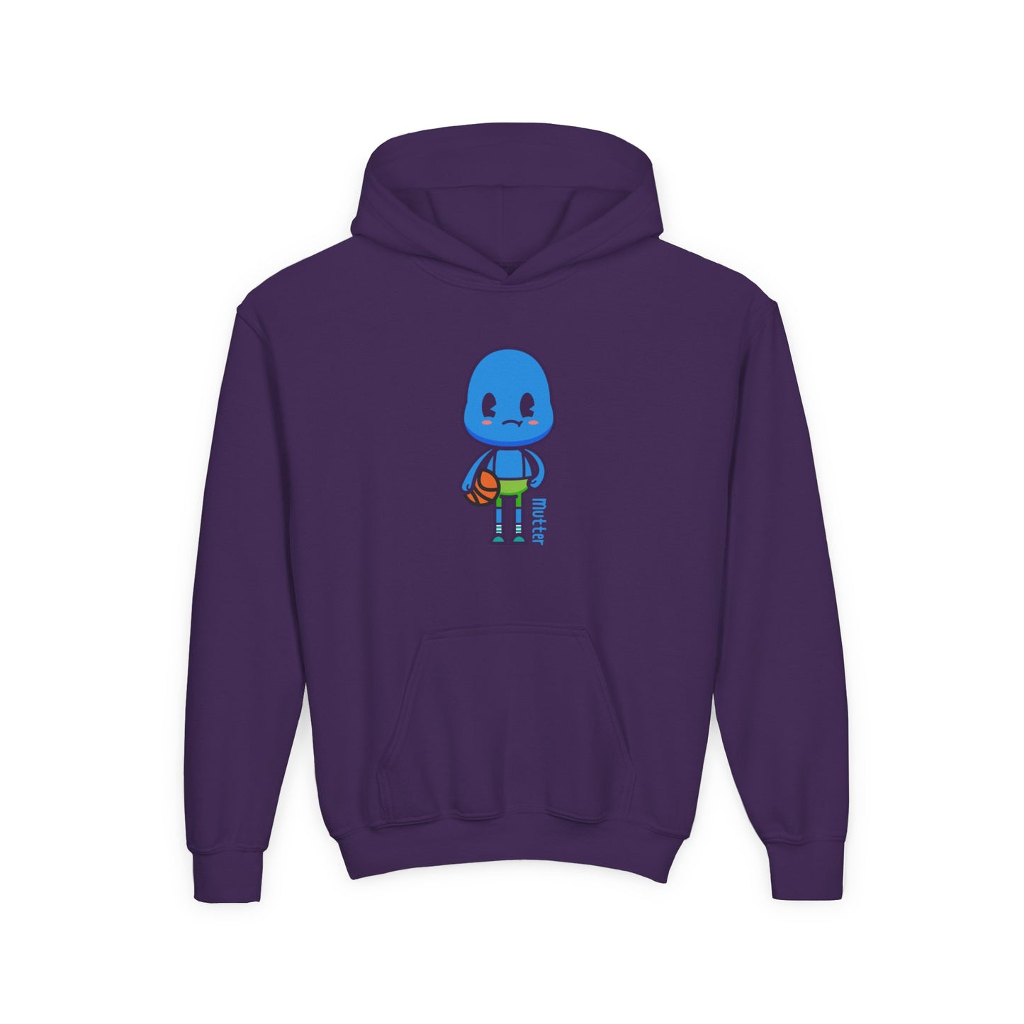 Mutter Shoots Hoops Youth Hoodie – Fun Character Sports Sweatshirt for Basketball Kids