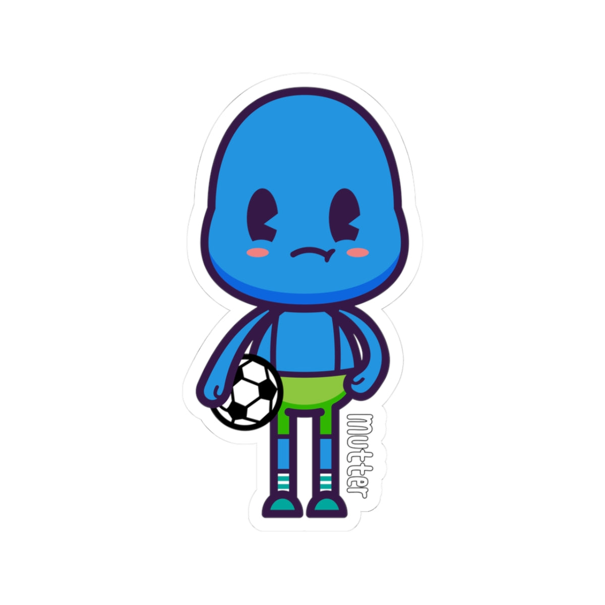 Character Sticker: Mutter Plays Soccer