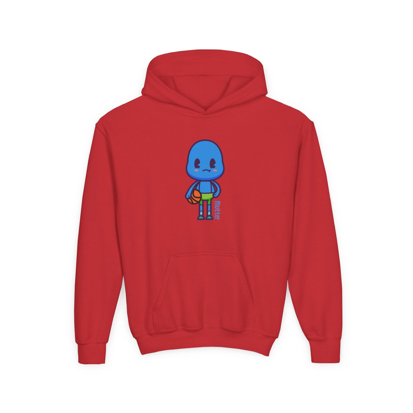 Mutter Shoots Hoops Youth Hoodie – Fun Character Sports Sweatshirt for Basketball Kids