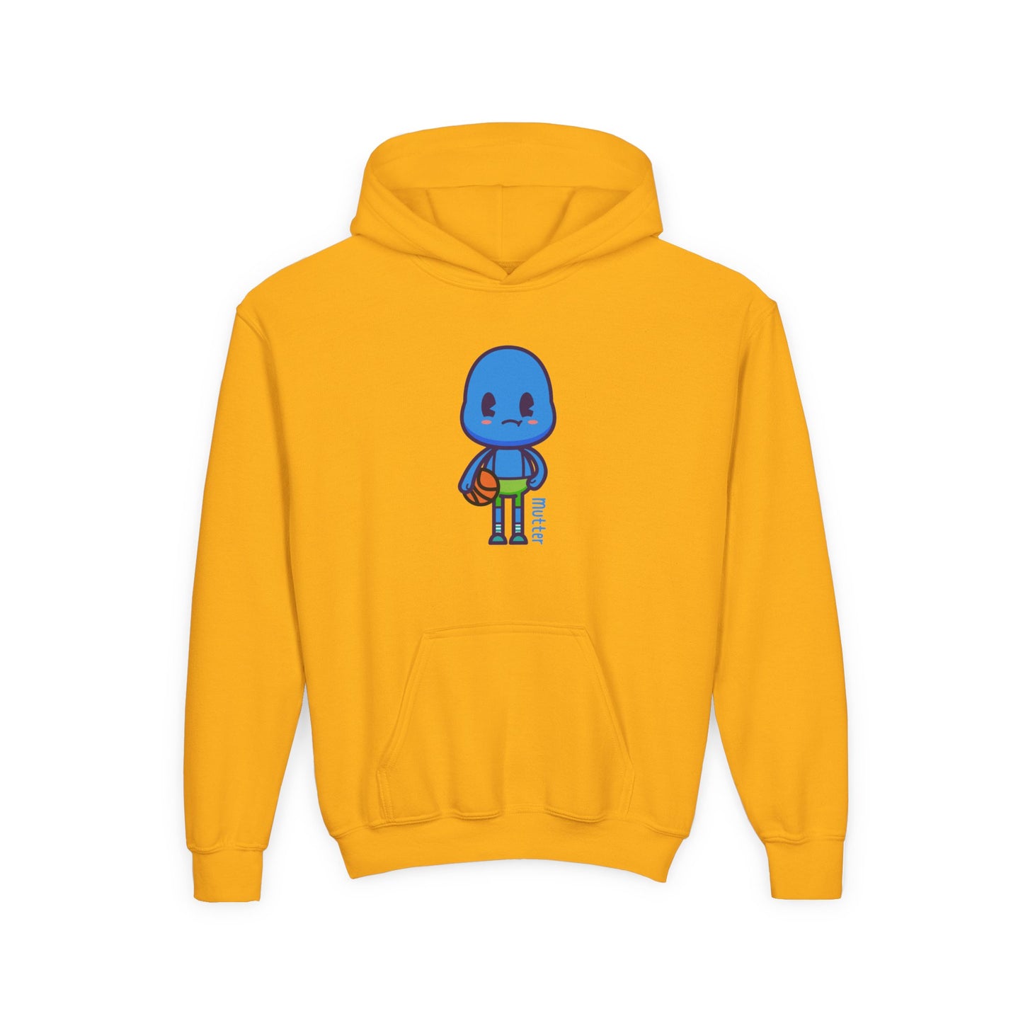 Mutter Shoots Hoops Youth Hoodie – Fun Character Sports Sweatshirt for Basketball Kids
