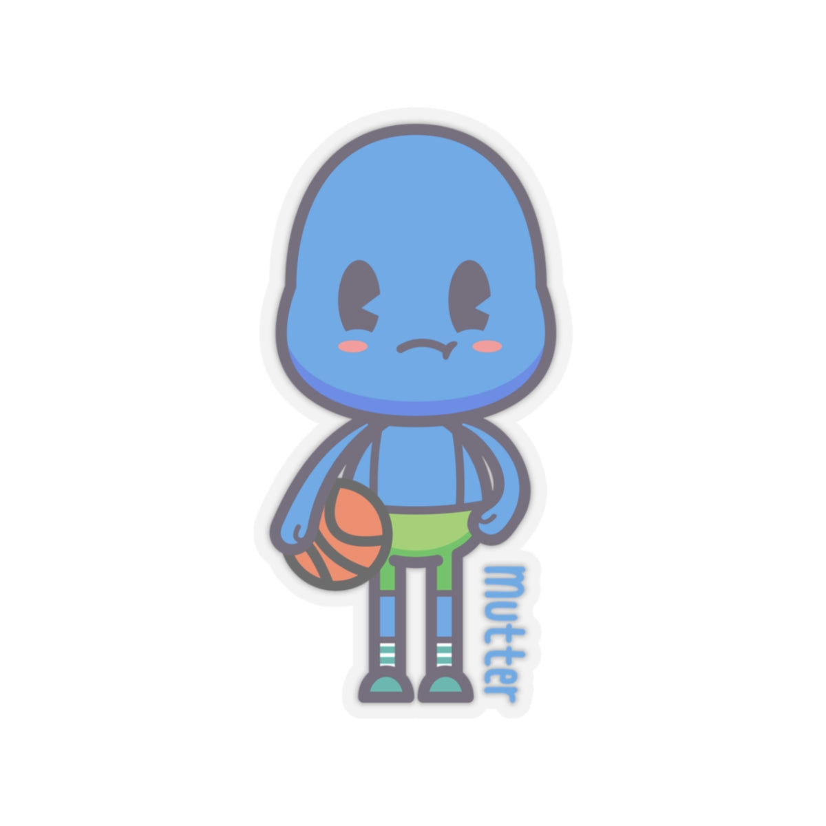 Character Sticker: Mutter Plays Basketball