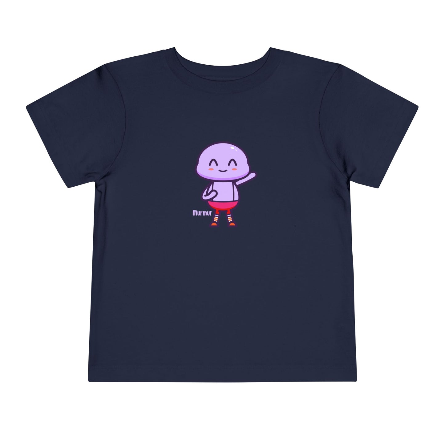 Murmur Waving Hello Toddler Tee - Cute Character Design for Kids