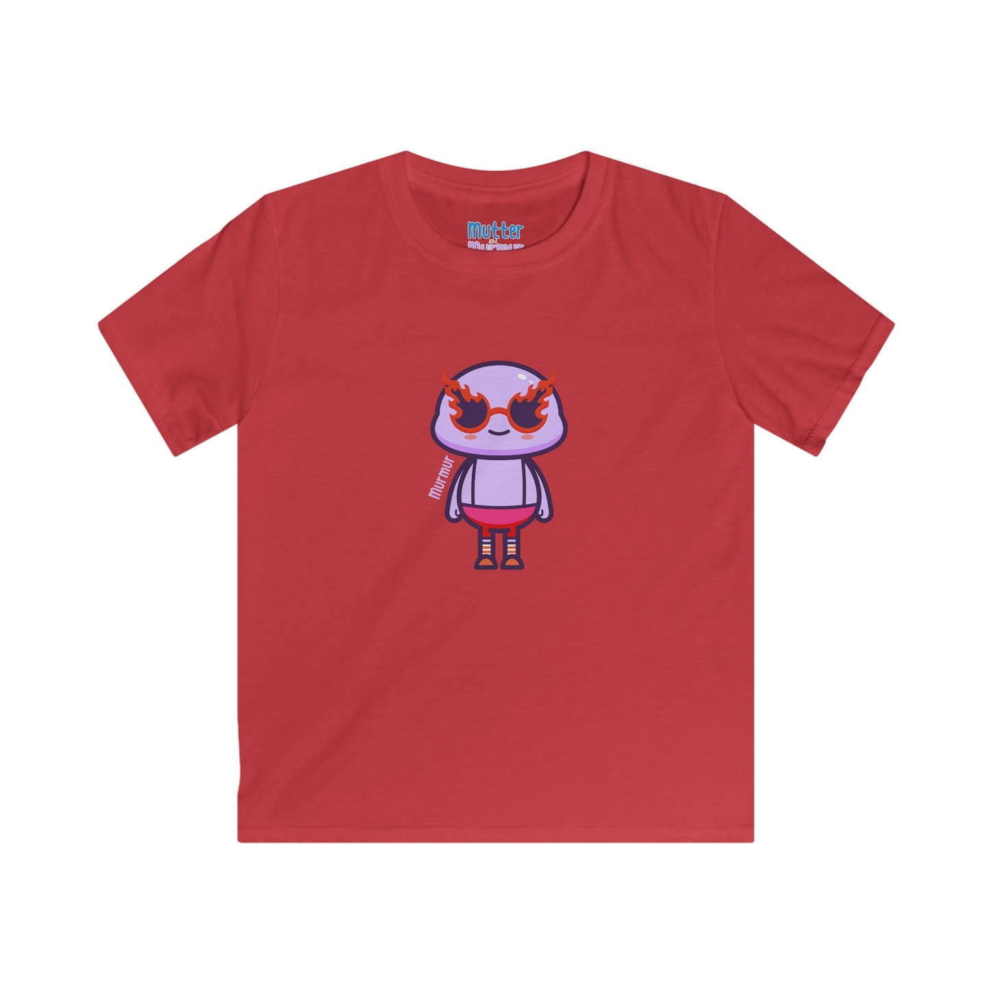 Murmur "Fired Up" Youth Tee – Fun Character Kid T-Shirt