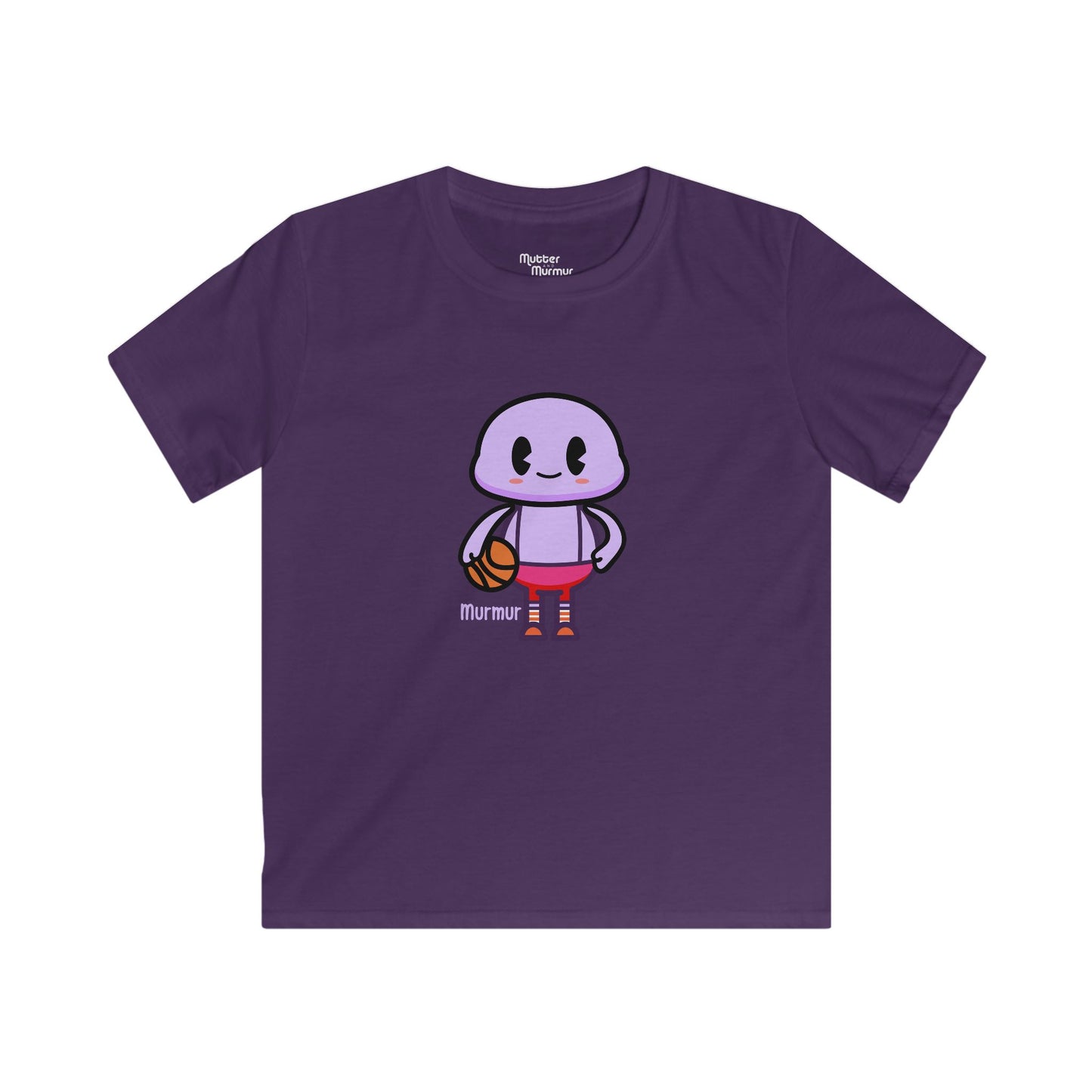 Murmur “Hoops” Youth Tee – Basketball Game Time Kids Shirt