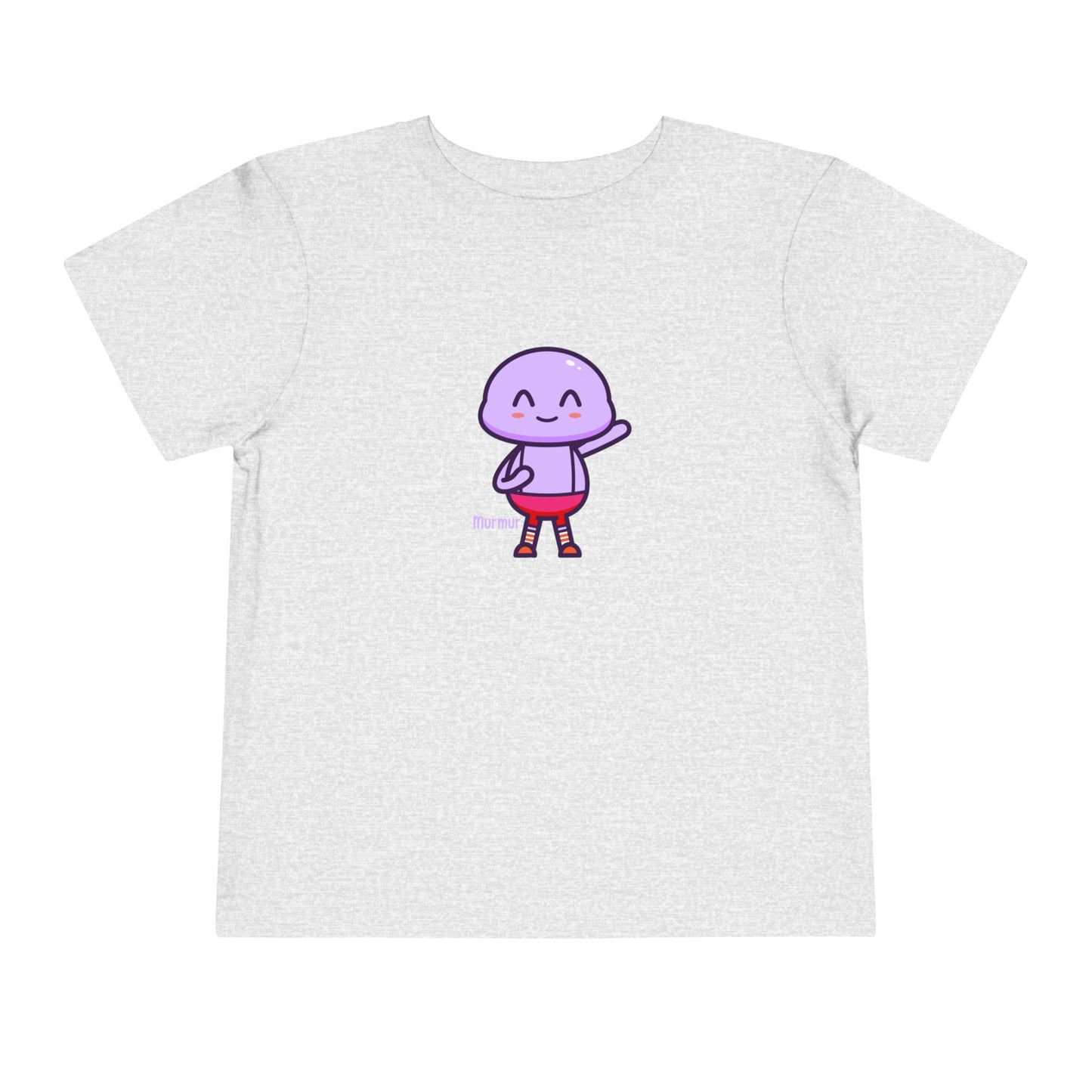 Murmur Waving Hello Toddler Tee - Cute Character Design for Kids