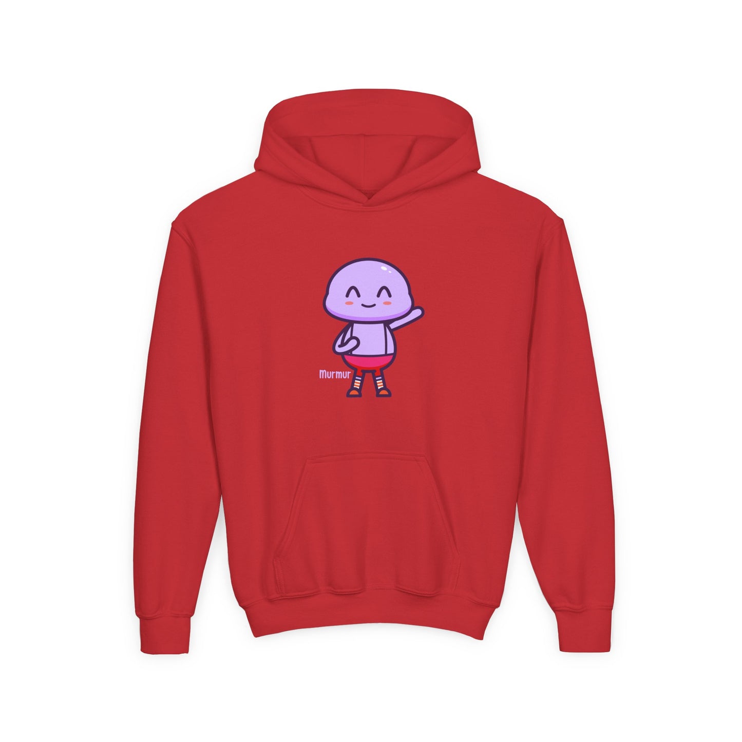 Murmur Waving Hello Youth Hoodie – Fun Character Sweatshirt for Kids