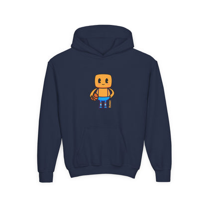 Mumble Shoots Hoops Youth Hoodie – Fun Character Sports Sweatshirt for Basketball Kids