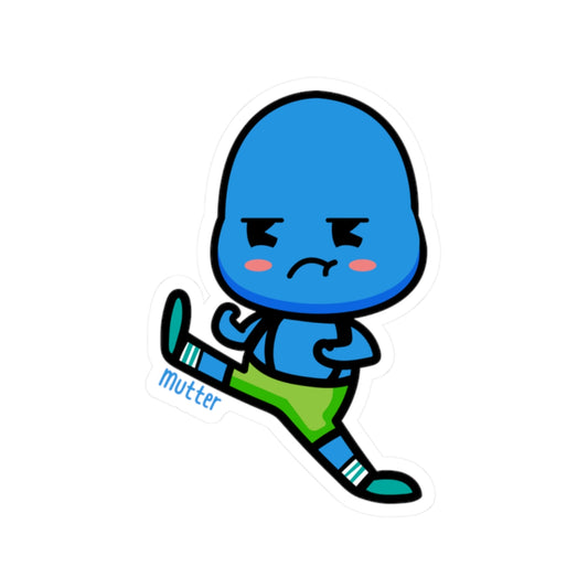 Character Sticker - Mutter Kicking