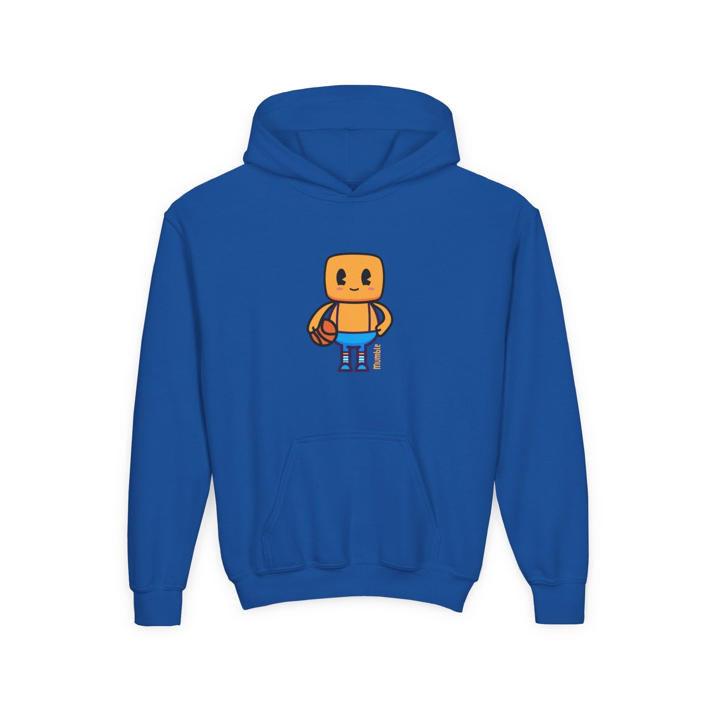 Mumble Shoots Hoops Youth Hoodie – Fun Character Sports Sweatshirt for Basketball Kids