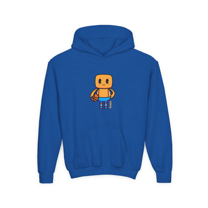 Mumble Shoots Hoops Youth Hoodie – Fun Character Sports Sweatshirt for Basketball Kids