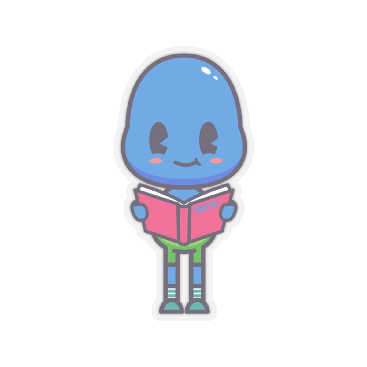 Character Sticker: Mutter Reading