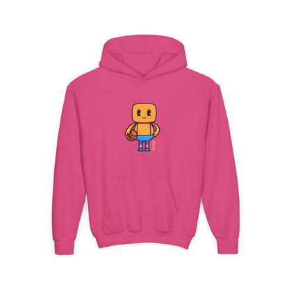 Mumble Shoots Hoops Youth Hoodie – Fun Character Sports Sweatshirt for Basketball Kids