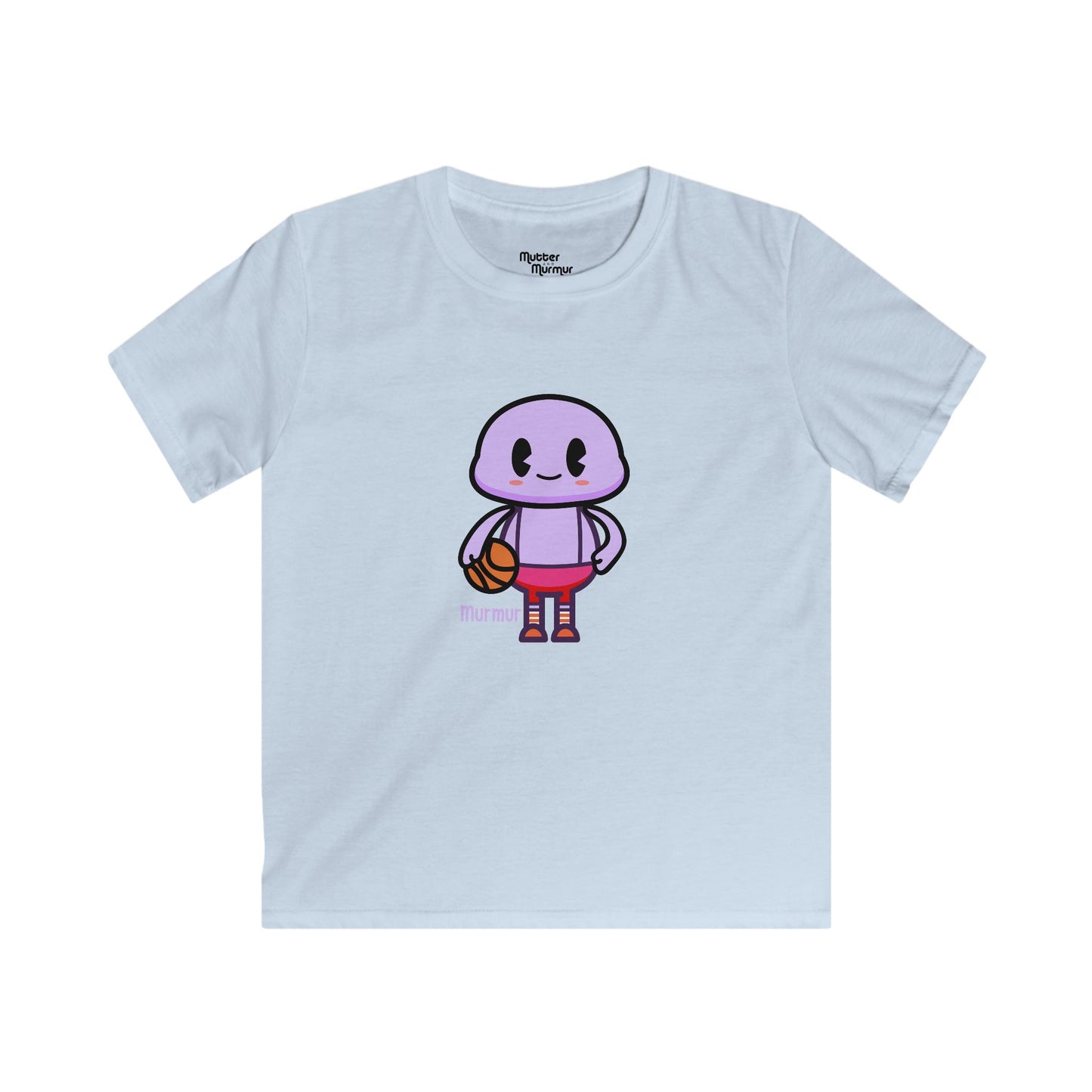 Murmur “Hoops” Youth Tee – Basketball Game Time Kids Shirt