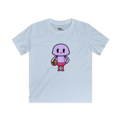 Murmur “Hoops” Youth Tee – Basketball Game Time Kids Shirt