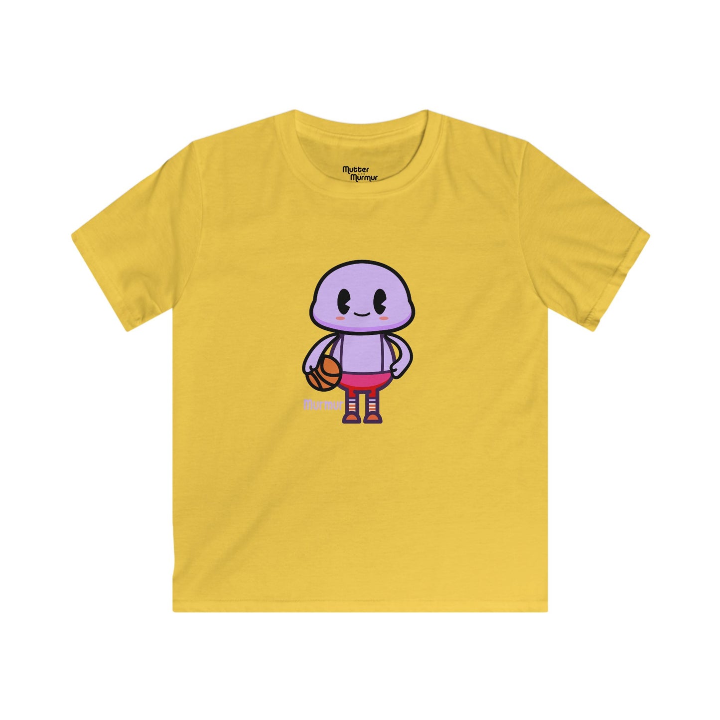 Murmur “Hoops” Youth Tee – Basketball Game Time Kids Shirt