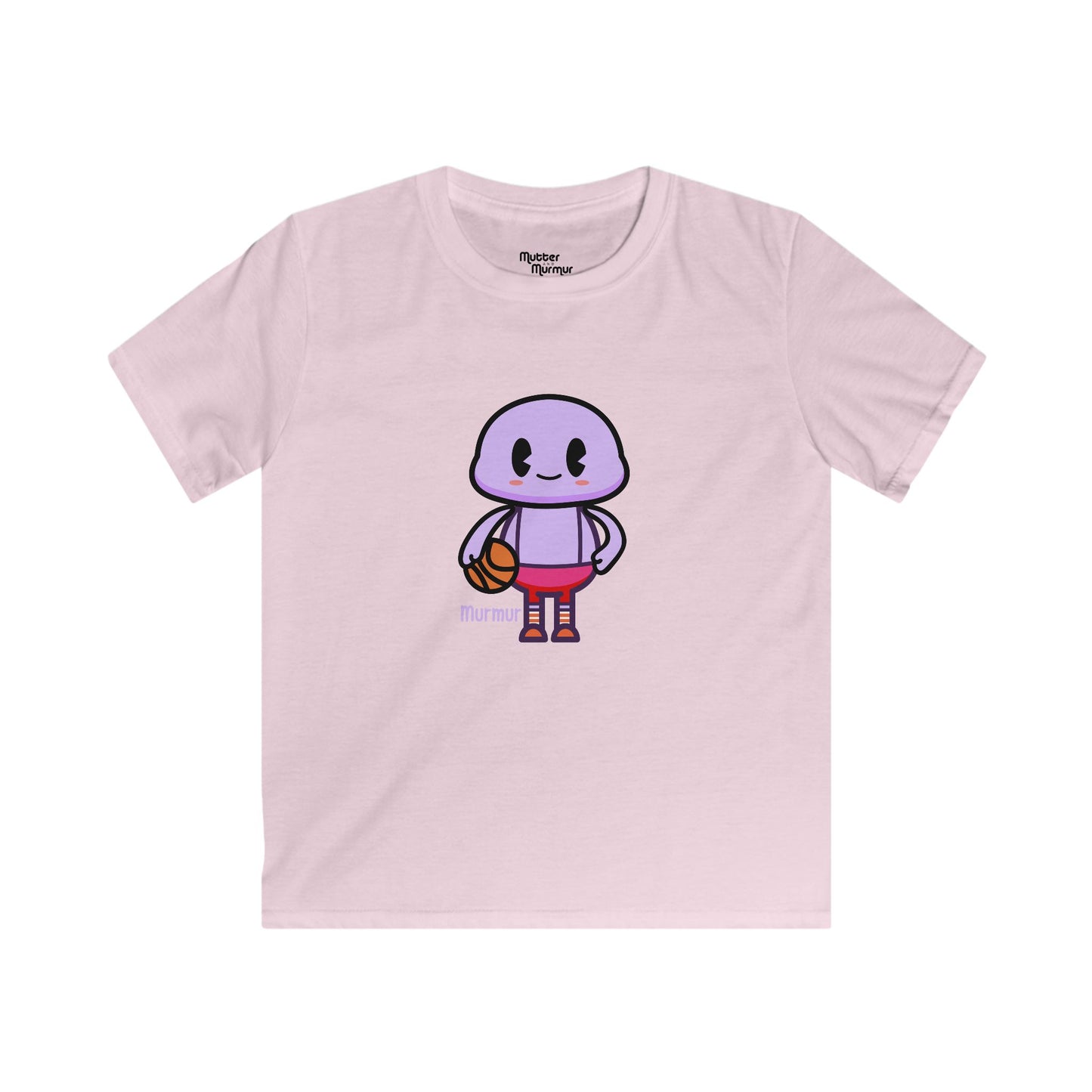 Murmur “Hoops” Youth Tee – Basketball Game Time Kids Shirt