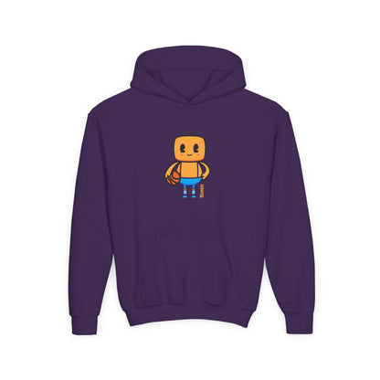 Mumble Shoots Hoops Youth Hoodie – Fun Character Sports Sweatshirt for Basketball Kids