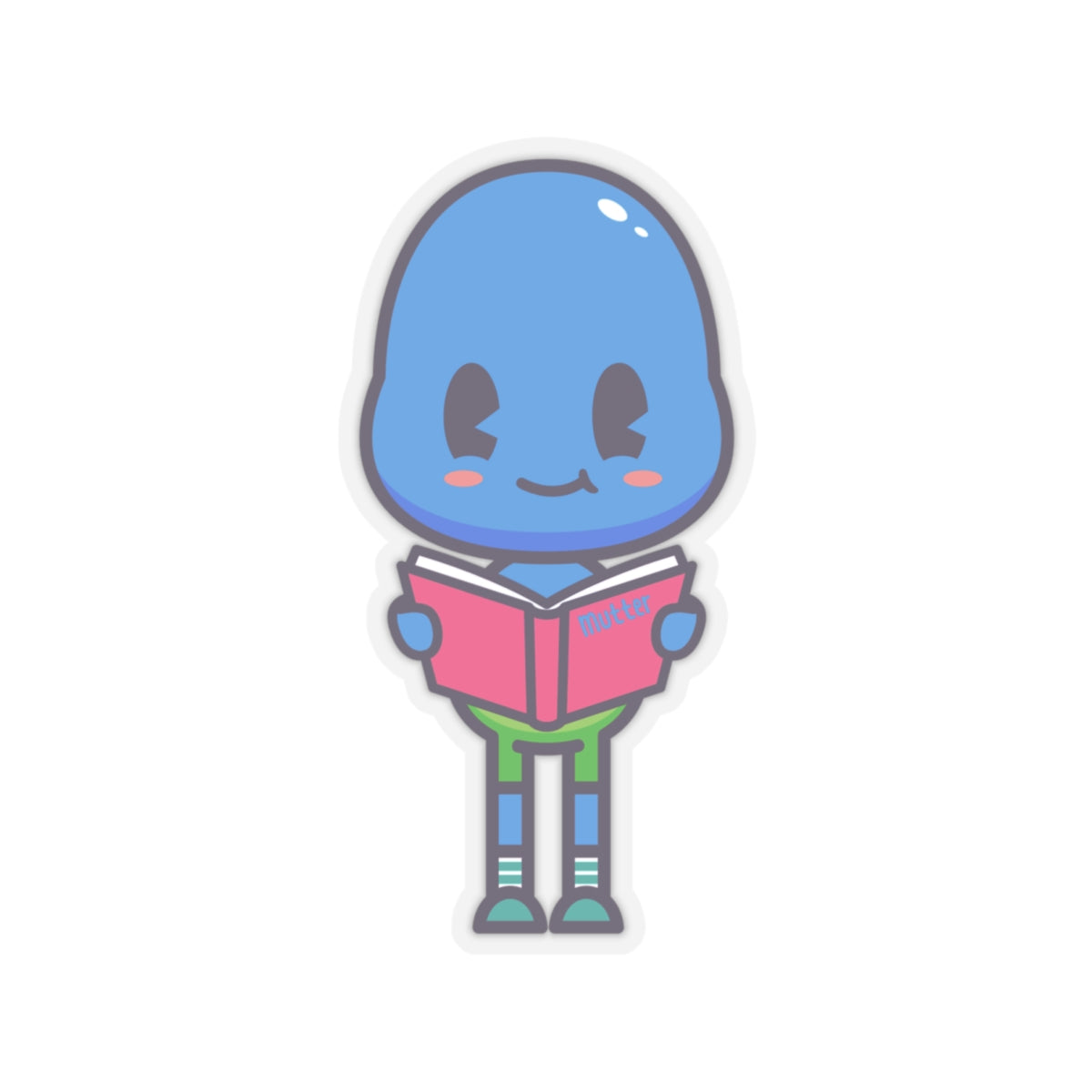 Character Sticker: Mutter Reading