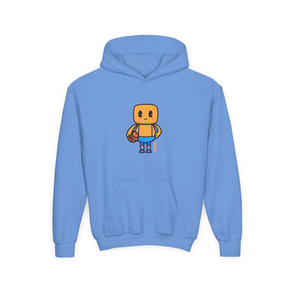 Mumble Shoots Hoops Youth Hoodie – Fun Character Sports Sweatshirt for Basketball Kids