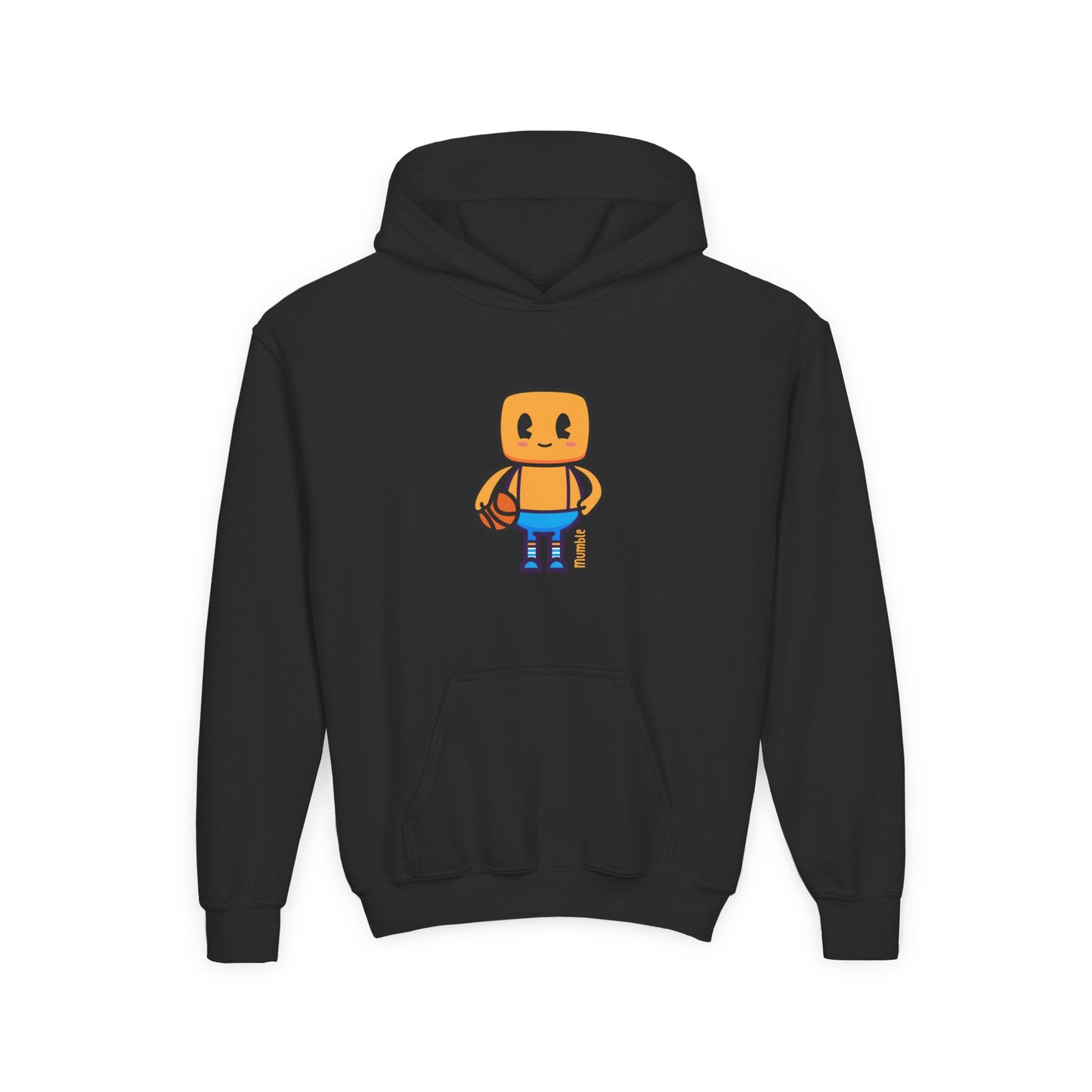 Mumble Shoots Hoops Youth Hoodie – Fun Character Sports Sweatshirt for Basketball Kids