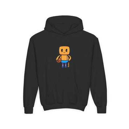 Mumble Shoots Hoops Youth Hoodie – Fun Character Sports Sweatshirt for Basketball Kids