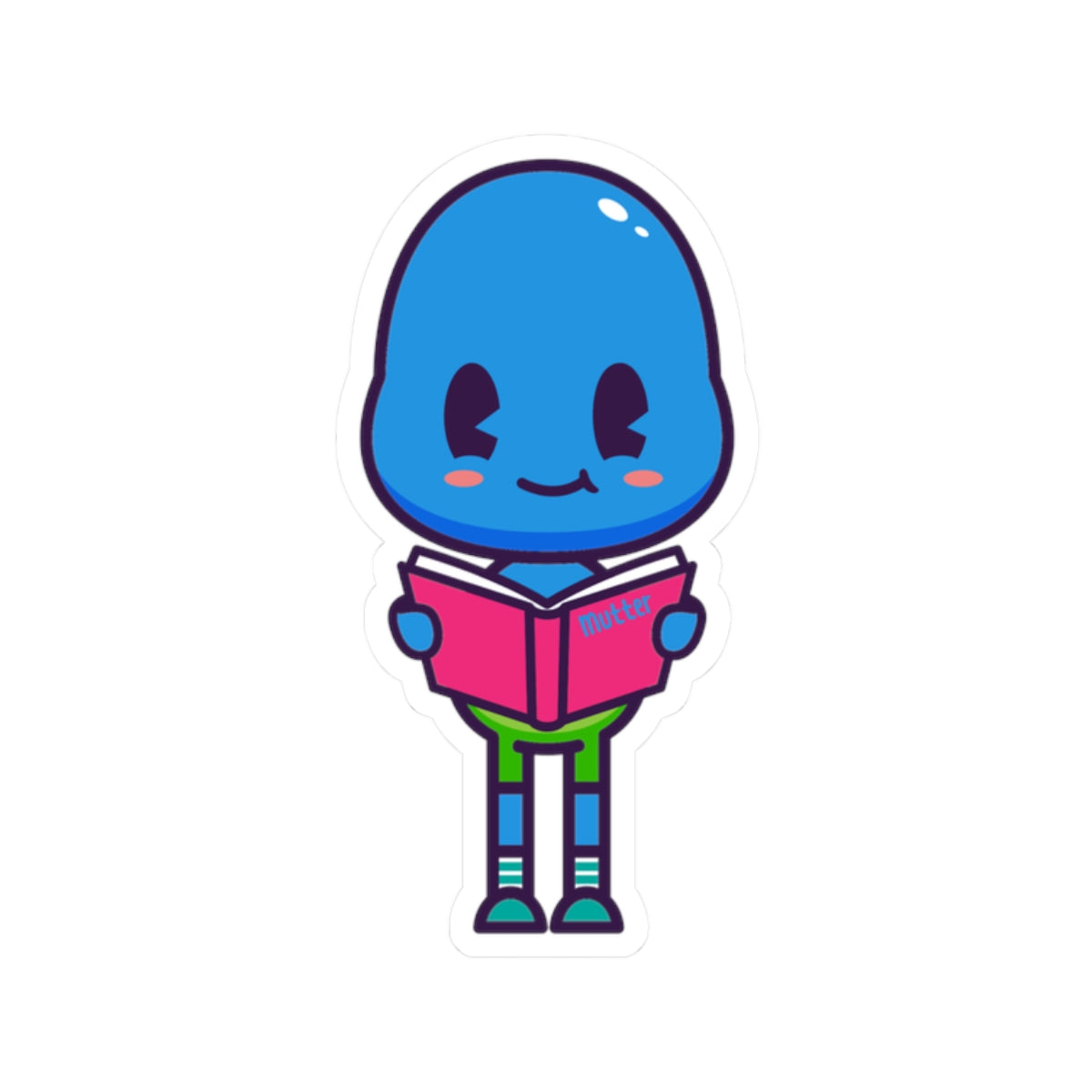 Character Sticker: Mutter Reading