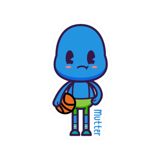 Character Sticker: Mutter Plays Basketball