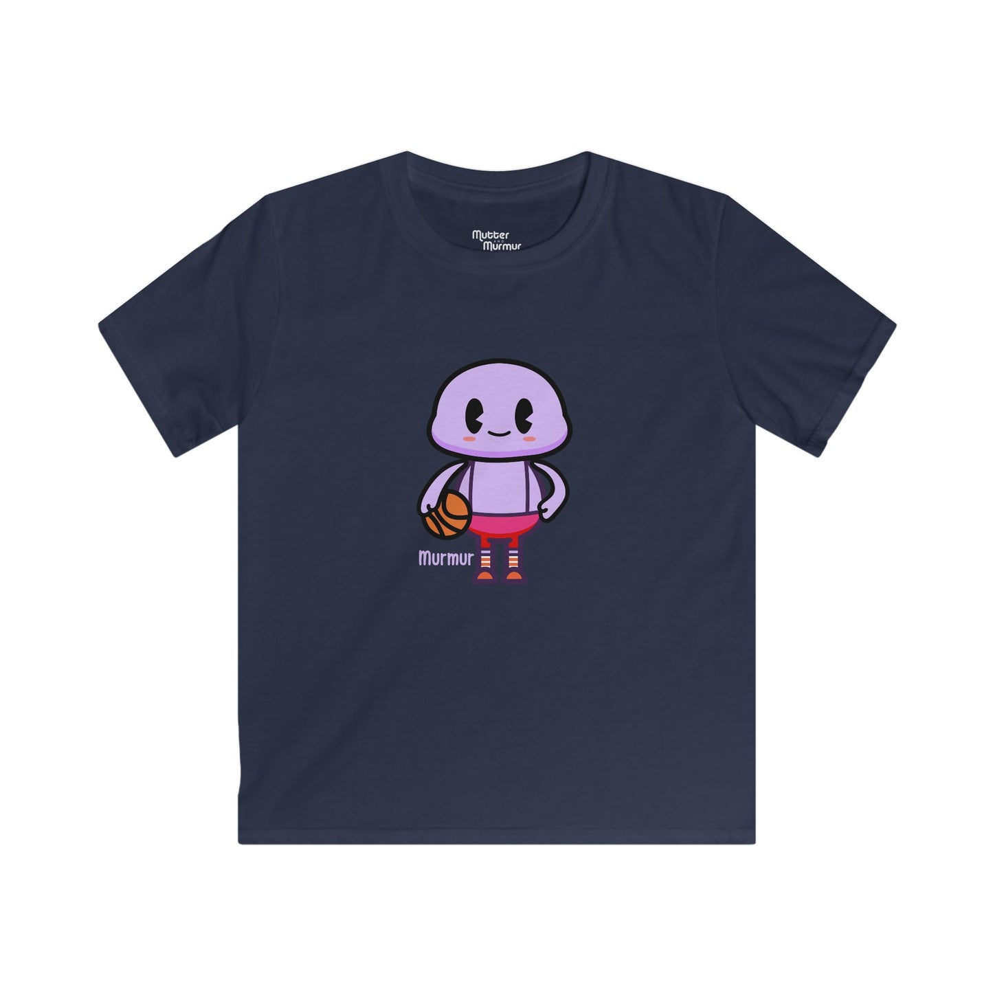 Murmur “Hoops” Youth Tee – Basketball Game Time Kids Shirt