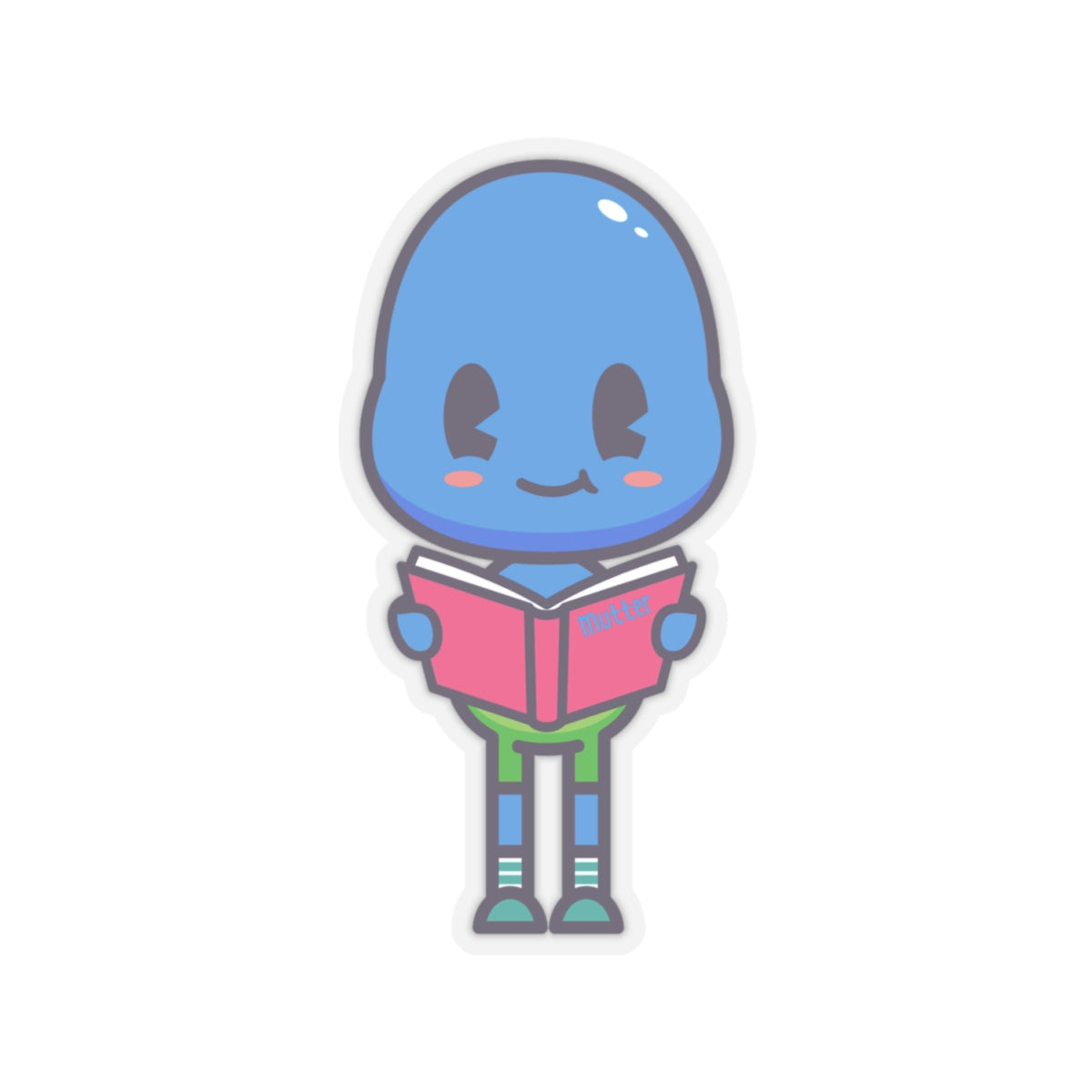 Character Sticker: Mutter Reading