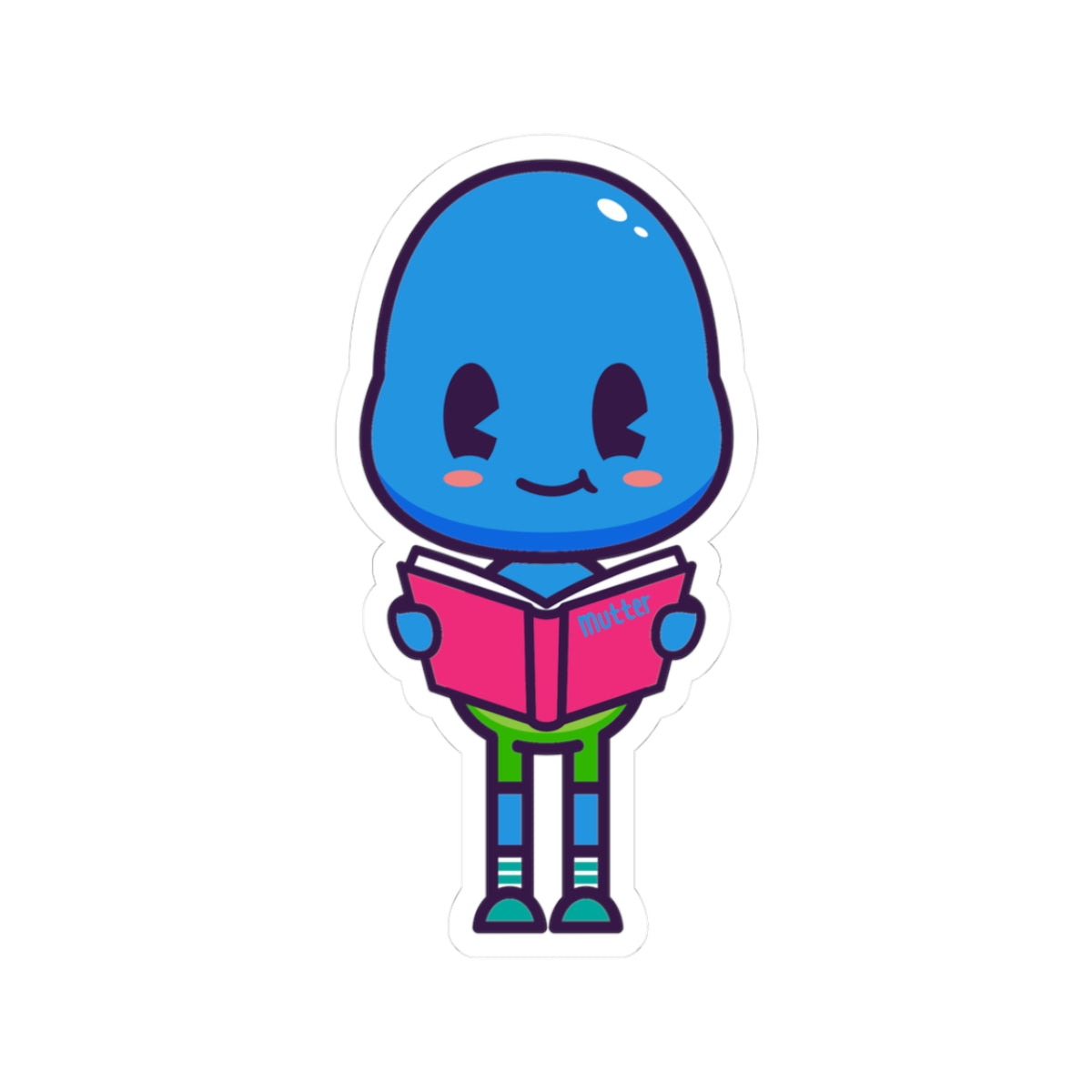 Character Sticker: Mutter Reading